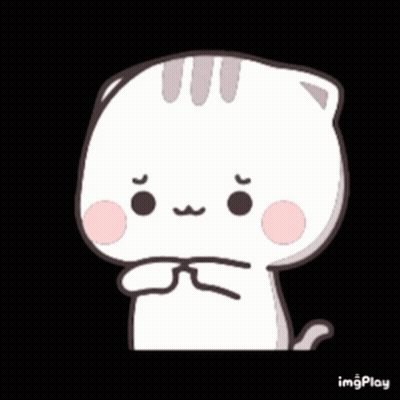 Cartoon Cat Praying With Folded Hands GIF