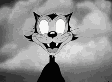 Cartoon Cat Rolling Eyes Around GIF