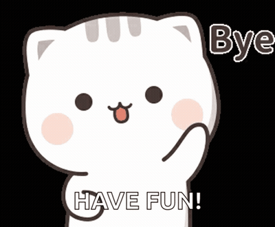 Cartoon Cat Saying Bye GIF
