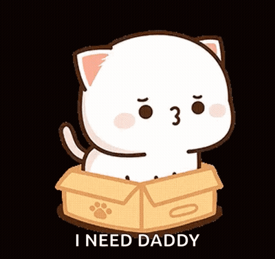Cartoon Cat Saying Daddy YY YY YY GIF