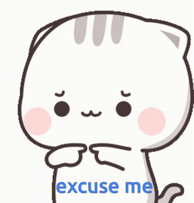 Cartoon Cat Saying Excuse Me GIF
