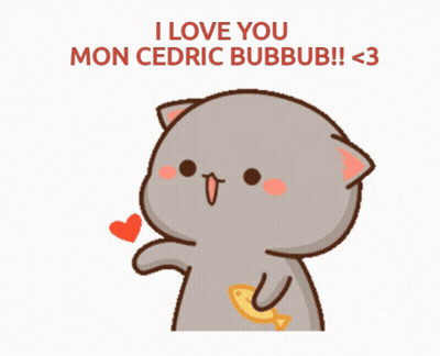 Cartoon Cat Saying I Love You GIF