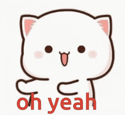 Cartoon Cat Saying Oh Yeah GIF