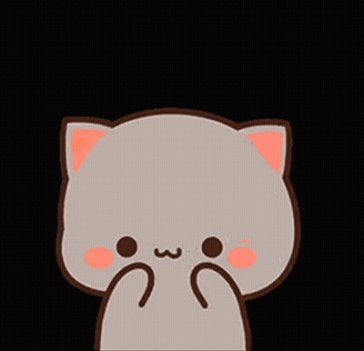 Cartoon Cat Saying Power GIF