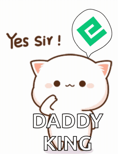 Cartoon Cat Saying Yes Sir Daddy King