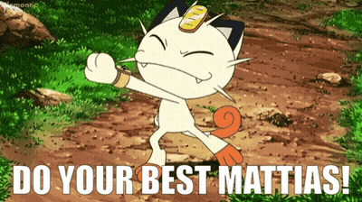 Cartoon Cat Says Do Your Best Mattias GIF