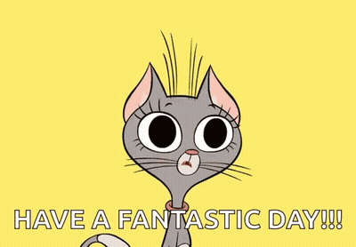 Cartoon Cat Screaming Yey Its Friday GIF