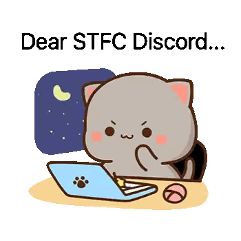 Cartoon Cat Sitting At Desk With Laptop Sticker