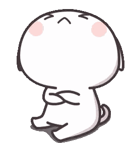 Cartoon Cat Sitting Crossed Arms Making Funny Face Sticker