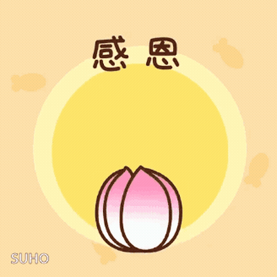 Cartoon Cat Sitting In Pink Flower Suho GIF