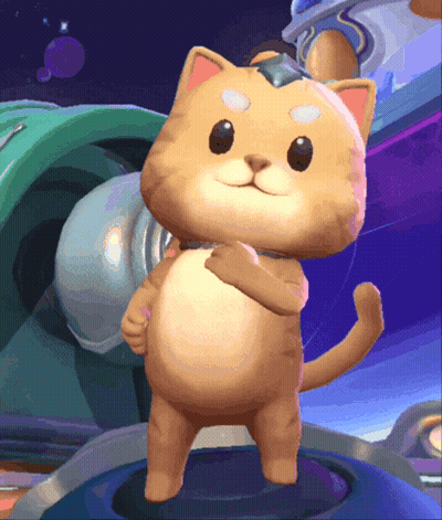 Cartoon Cat Standing In Front Of Green And Blue Object GIF
