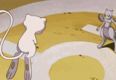 Cartoon Cat Standing Next To Purple Cat GIF