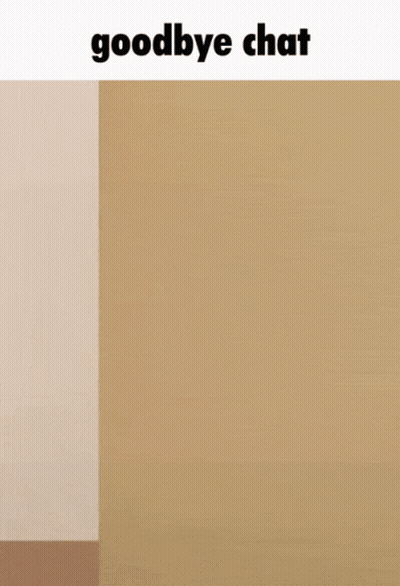 Cartoon Cat Standing Next To Wall Saying Goodbye Chat GIF