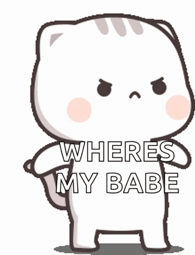Cartoon Cat Standing On One Leg Where's My Babe GIF