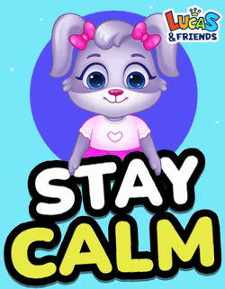 Cartoon Cat Stay Calm GIF