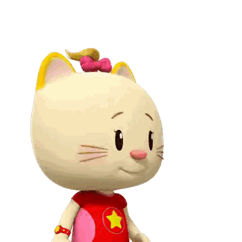 Cartoon Cat Thumbs Up Great Job Sticker