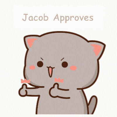 Cartoon Cat Thumbs Up Jacob Approves GIF