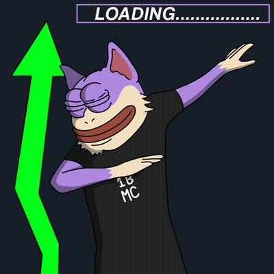 Cartoon Cat Wearing 1B Mc Shirt GIF
