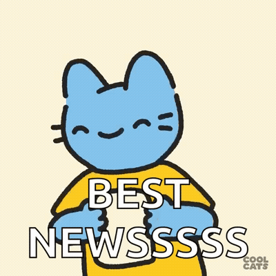 Cartoon Cat Wearing Best News Shirt GIF