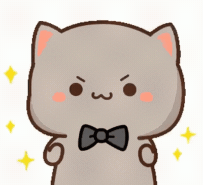 Cartoon Cat Wearing Bow Tie GIF