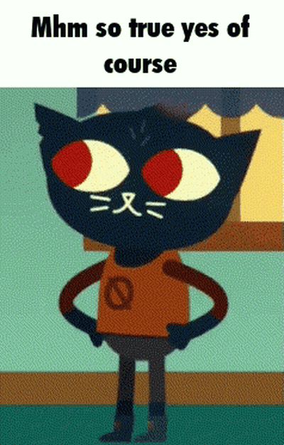 Cartoon Cat With Big Red Eyes GIF