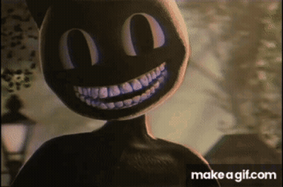 Cartoon Cat With Big Smile GIF