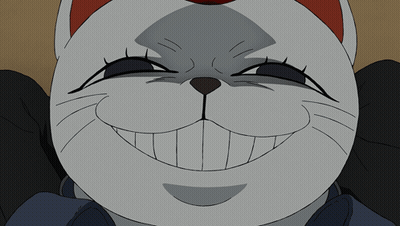 Cartoon Cat With Big Smile GIF