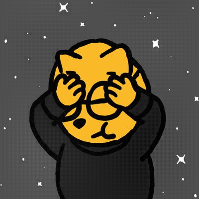 Cartoon Cat With Donut On Face GIF