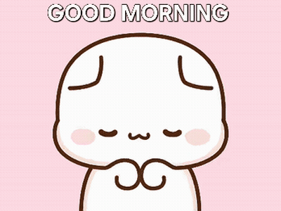 Cartoon Cat With Heart In Eye Saying Good Morning GIF