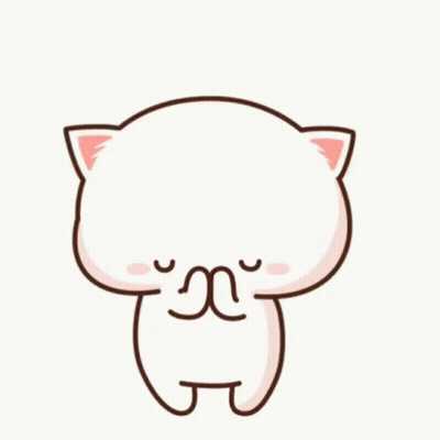 Cartoon Cat With Heart in Mouth