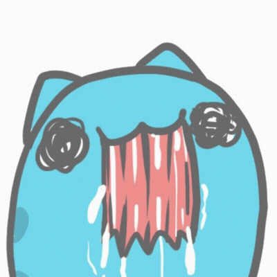 Cartoon Cat With Large Mouth