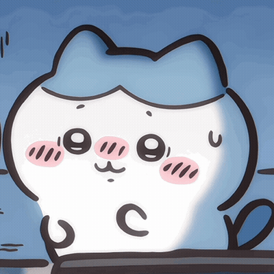 Cartoon Cat With Letter C On Face GIF