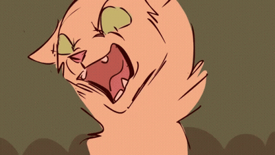 Cartoon Cat With Mouth Open GIF