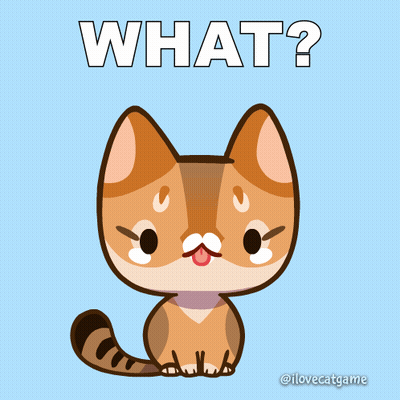 Cartoon Cat With Mustache Says What GIF