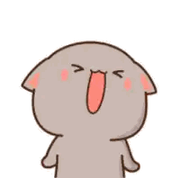 Cartoon Cat With Open Mouth Sticker