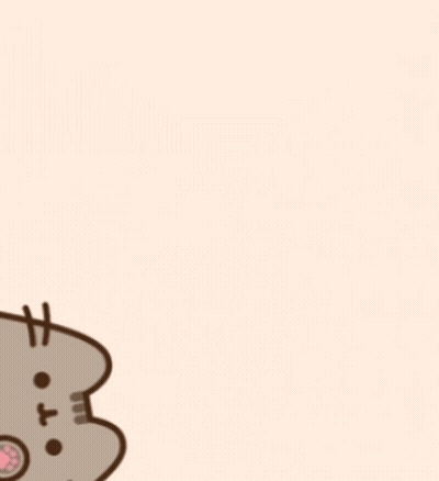 Cartoon Cat With Paw Print On Face GIF