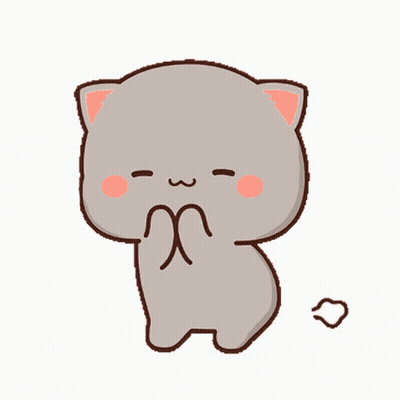 Cartoon Cat With Pink Nose GIF