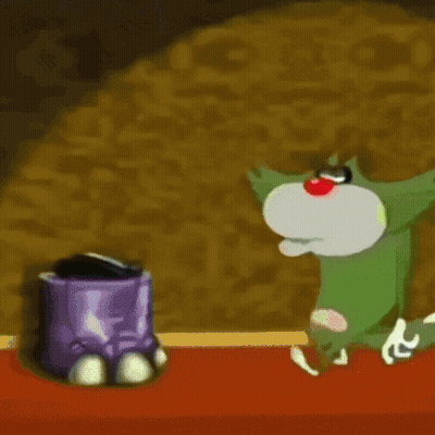 Cartoon Cat With Red Nose Talking On Telephone GIF