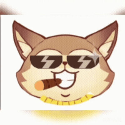 Cartoon Cat With Sunglasses And Cigar GIF