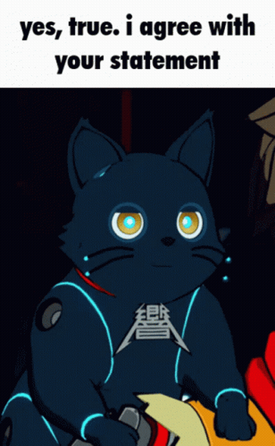 Cartoon Cat Yes True I Agree GIF