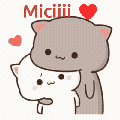 Cartoon Cats Hugging Miciii GIF