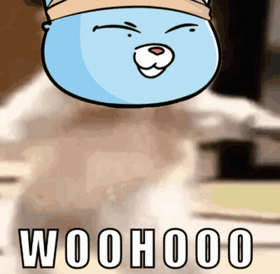 Cartoon Cats Hugging With Flying Heart GIF