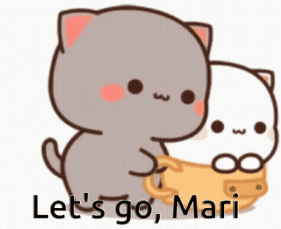 Cartoon Cats Let's Go Mari GIF