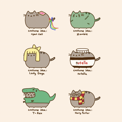 Cartoon Cats With Costume Ideas Lady Gaga And Nutella GIF