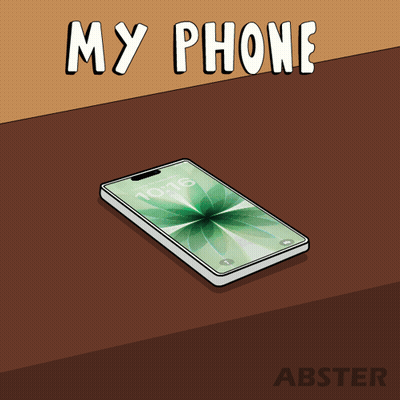 Cartoon Cell Phone Saying My Phone GIF