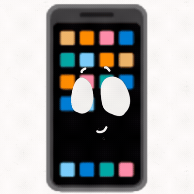 Cartoon Cell Phone With Face