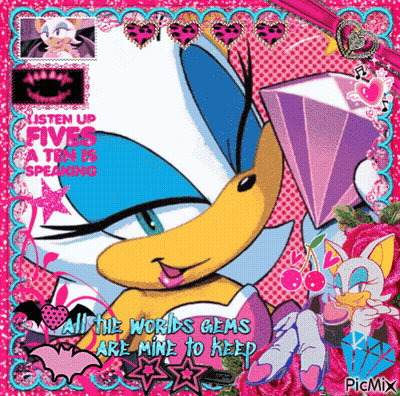 Cartoon Character All The World's Gems Are Mine To Keep GIF