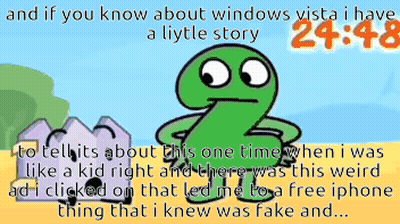 Cartoon Character And If You Know About Windows Vista I Have A Litle Story GIF