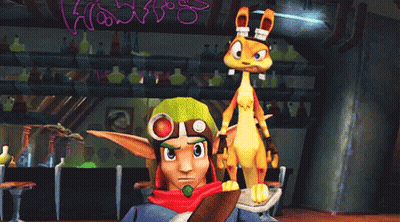 Cartoon Character And Kangaroo Next To Hookers Sign GIF