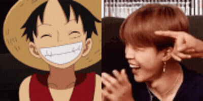 Cartoon Character And Person Pointing At Ear GIF